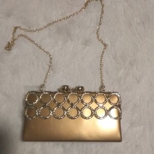Elegant Gold Clutch Bag